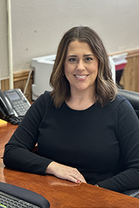 Sarah Dixon, City Collector at her deck.